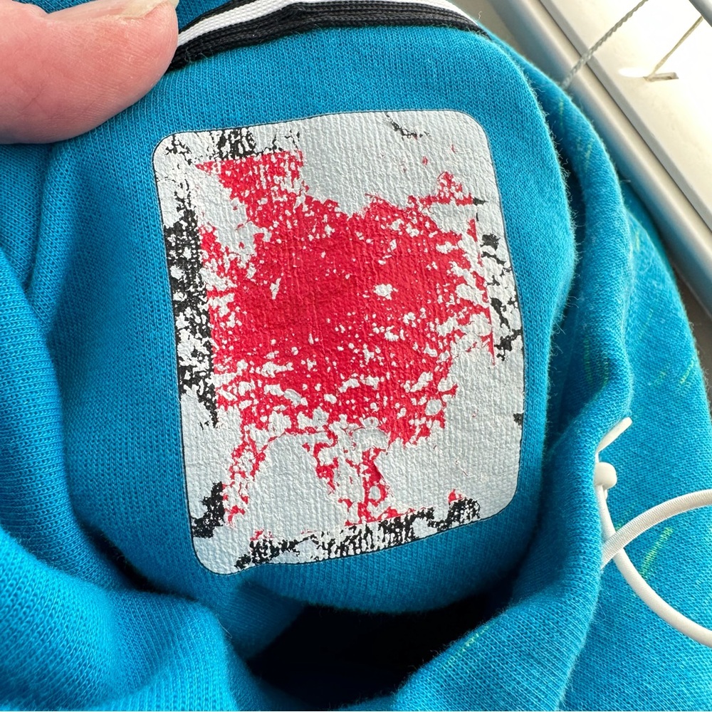 Nike Bright Blue Pullover Hoodie with White Accents - Picture 7 of 10